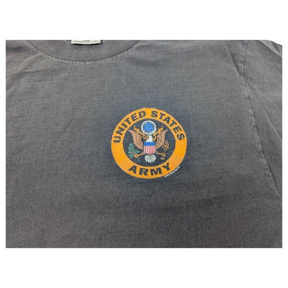 Vintage 90s United States Army T Shirt Size L USA distressed holy faded - Picture 3 of 11